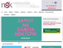 Tablet Screenshot of nok.pl